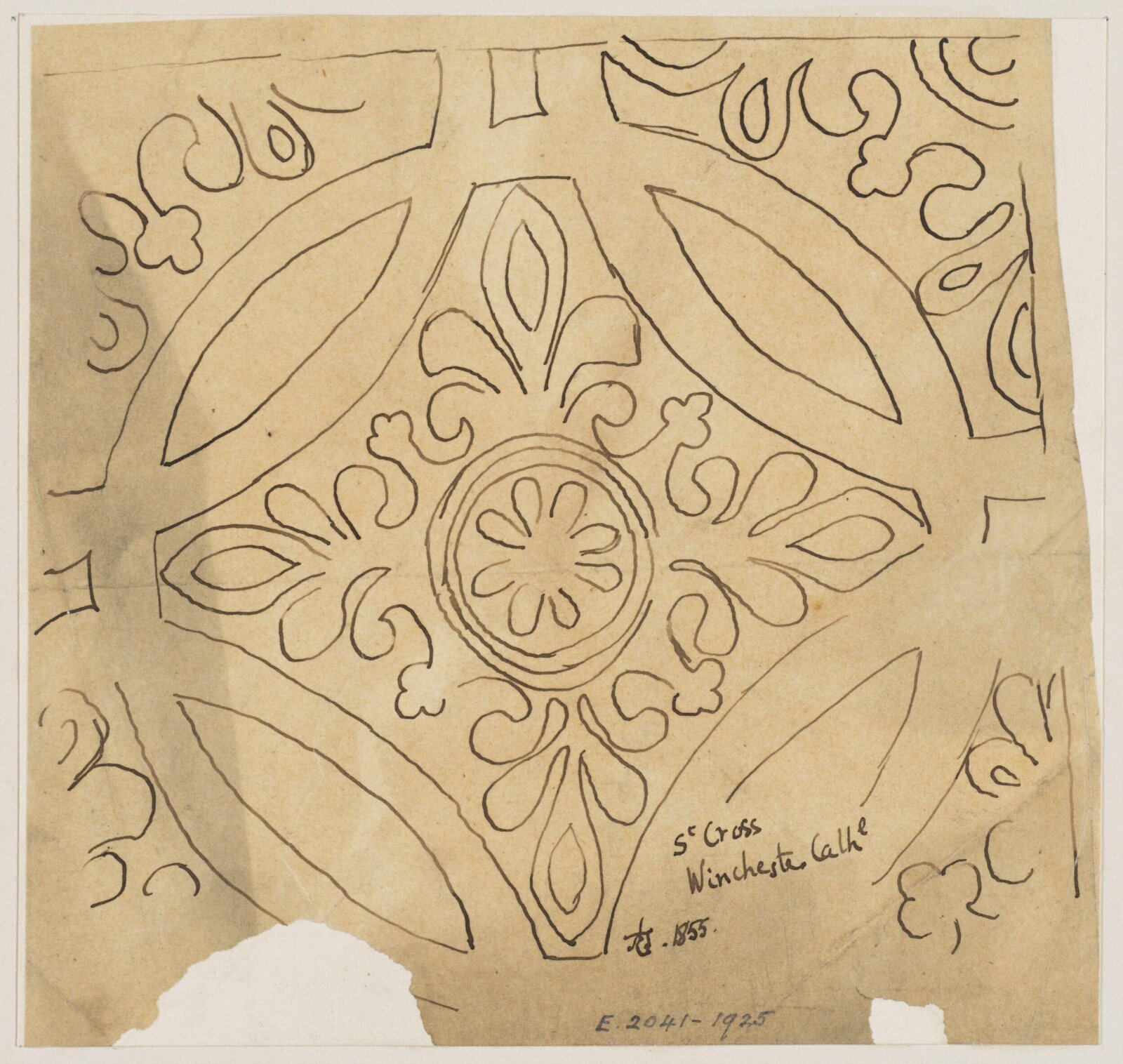 Drawing, Augustus Franks, ca. 1850-1897