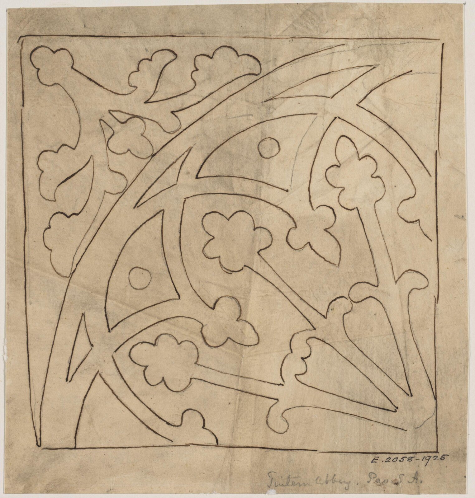 Drawing, Augustus Franks, ca. 1850-1897