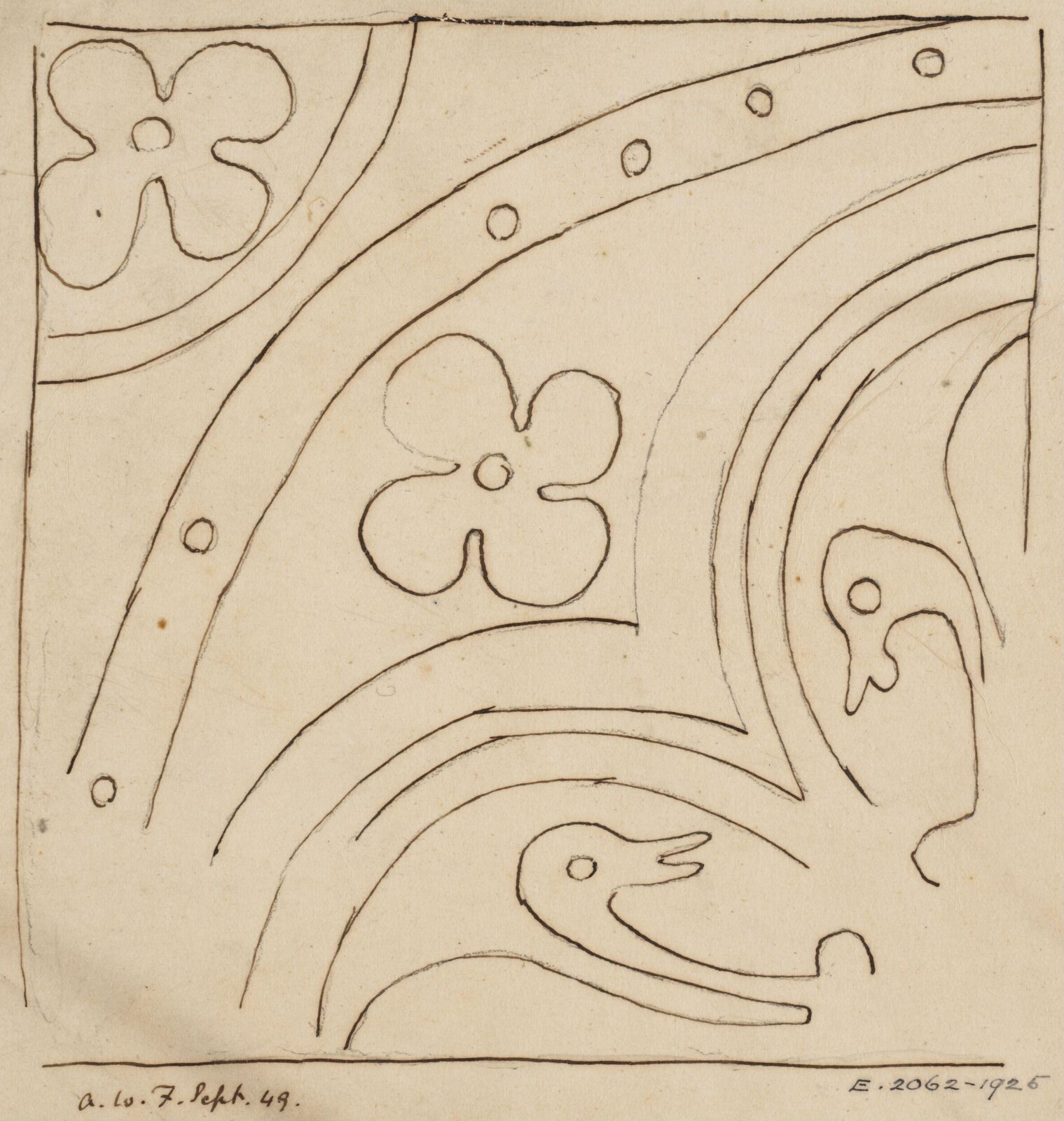Drawing, Augustus Franks, ca. 1850-1897