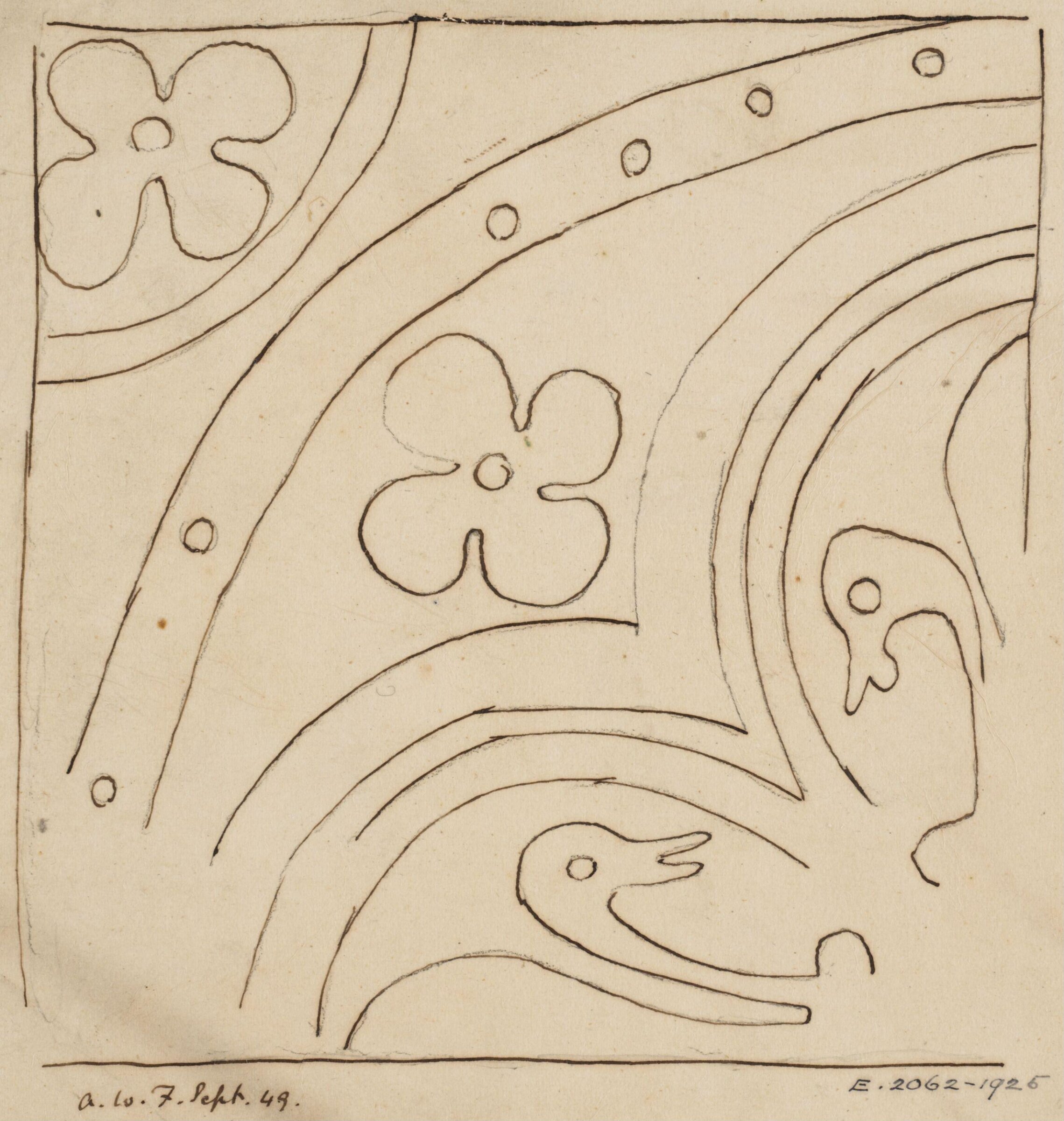 Drawing, Augustus Franks, ca. 1850-1897