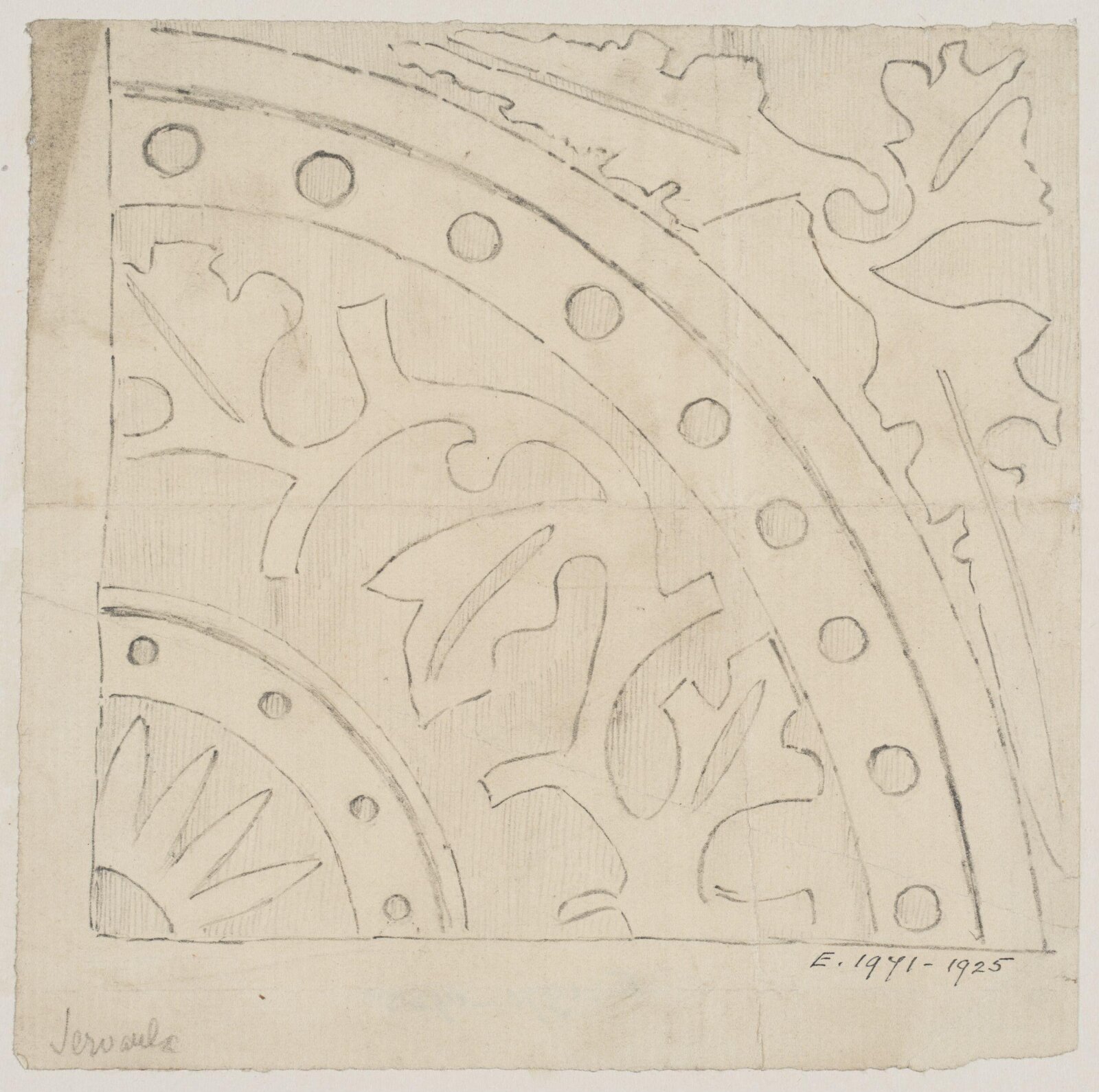 Drawing, Augustus Franks, ca. 1850-1897