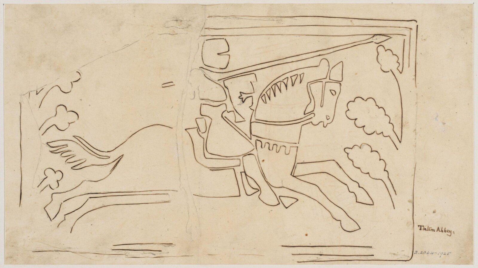 Drawing, Augustus Franks, ca. 1850-1897