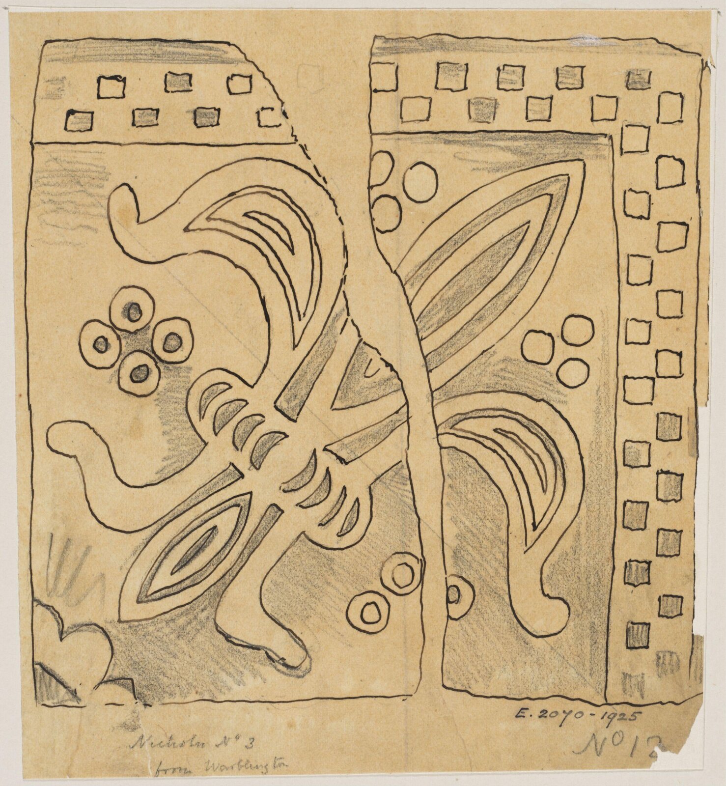 Drawing, Augustus Franks, ca. 1850-1897