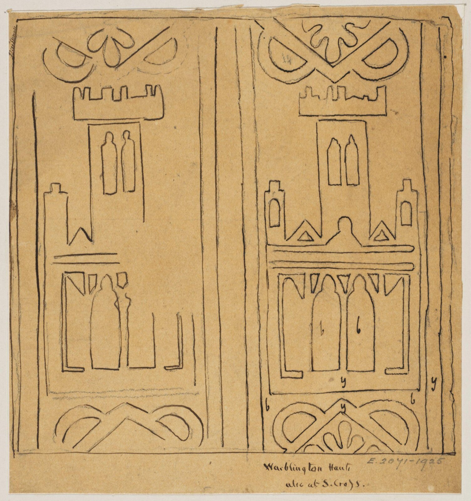 Drawing, Augustus Franks, ca. 1850-1897