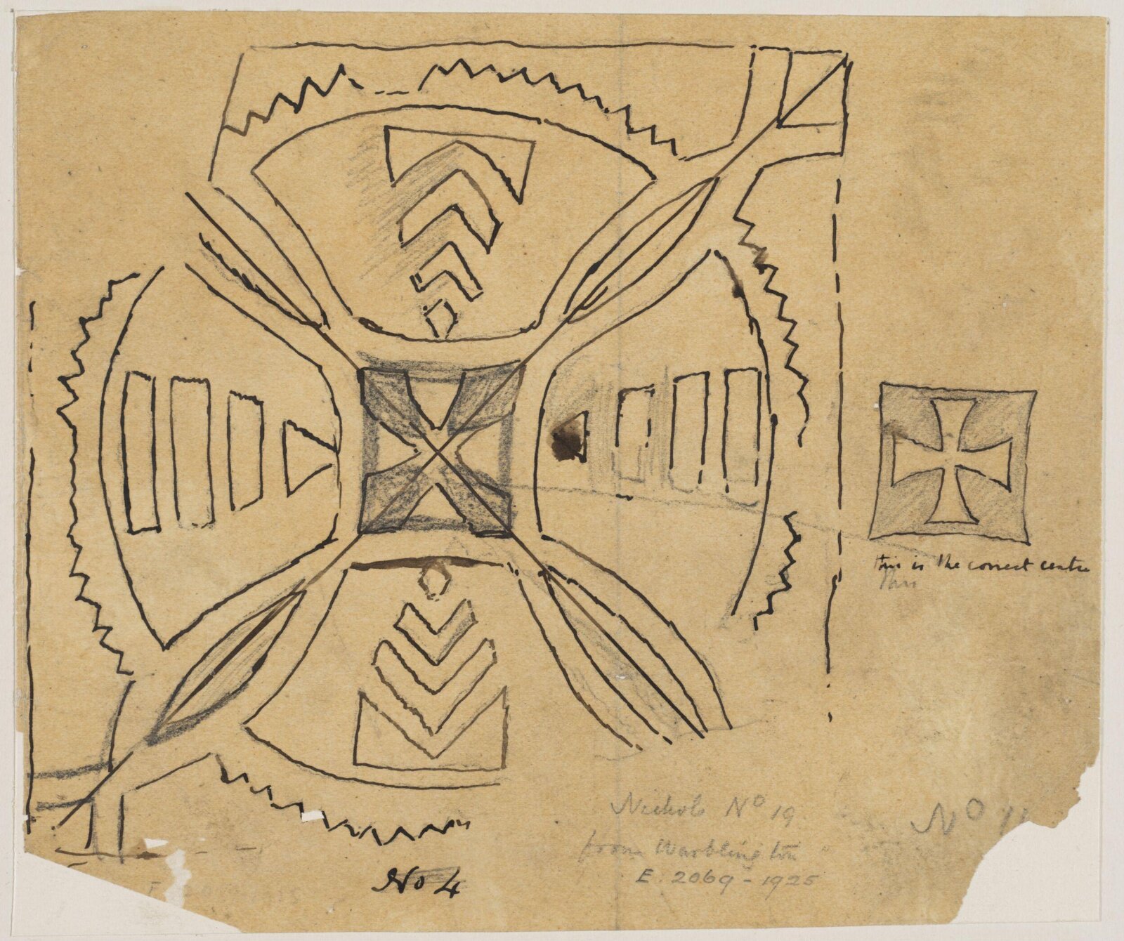 Drawing, Augustus Franks, ca. 1850-1897