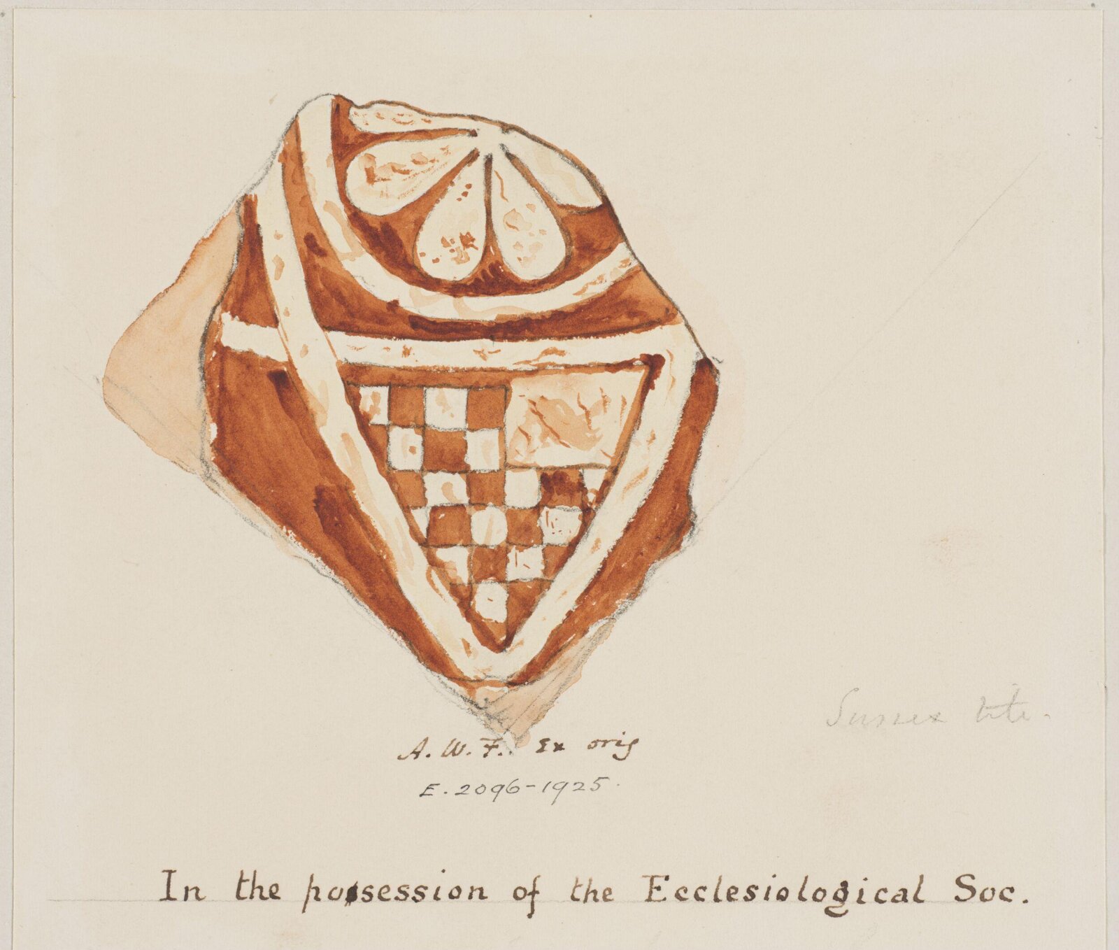 Drawing, Augustus Franks, ca. 1850-1897
