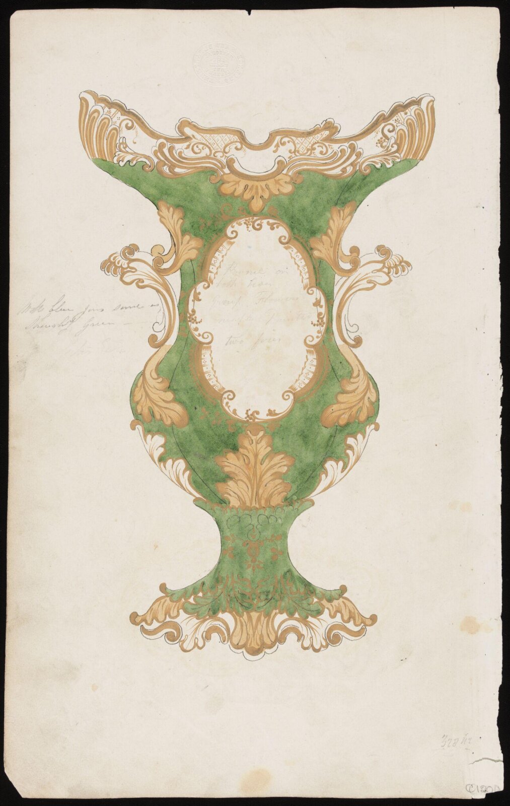 Drawing, H. & R. Daniel, 1820s