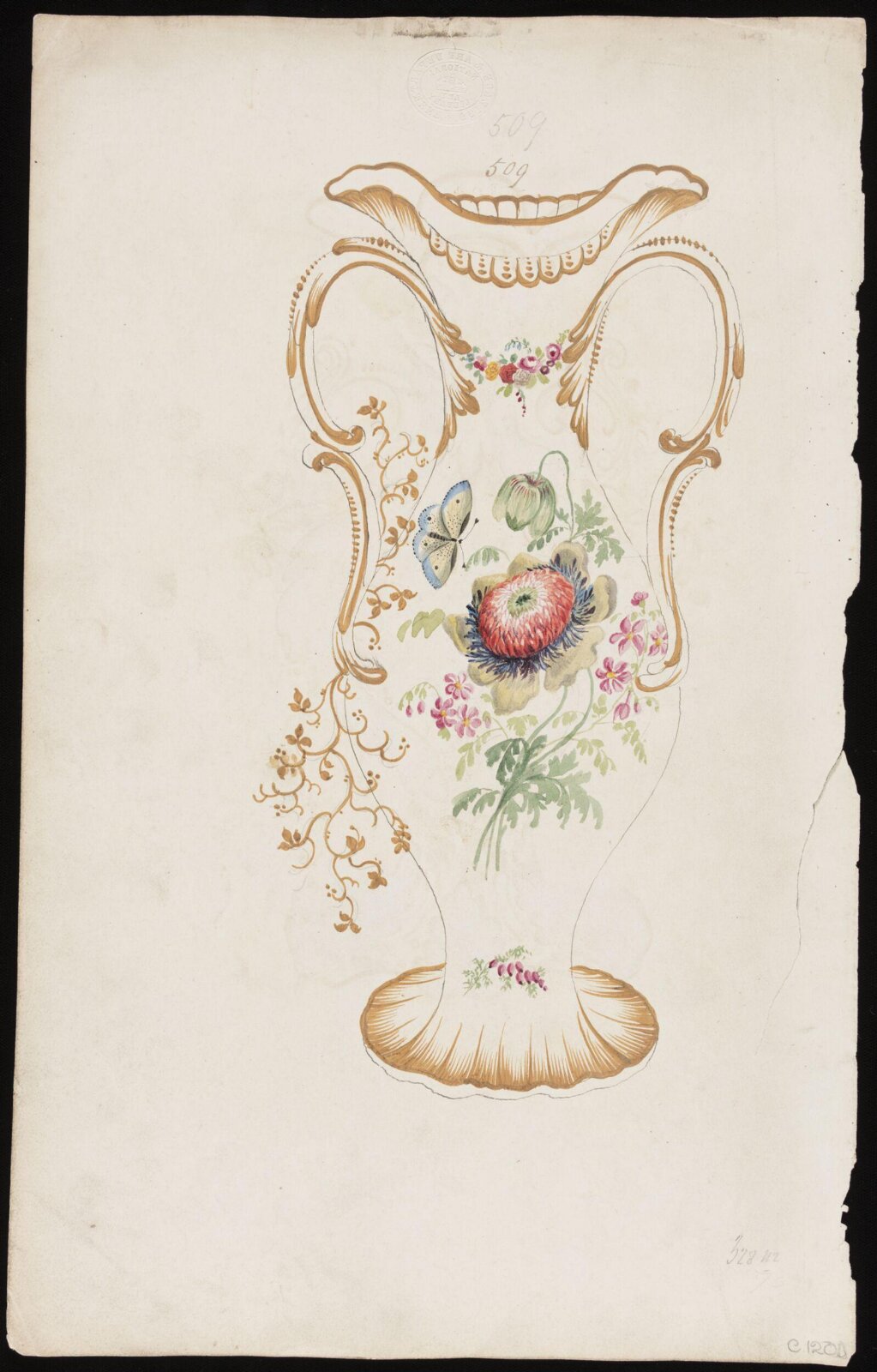 Drawing, H. & R. Daniel, 1820s