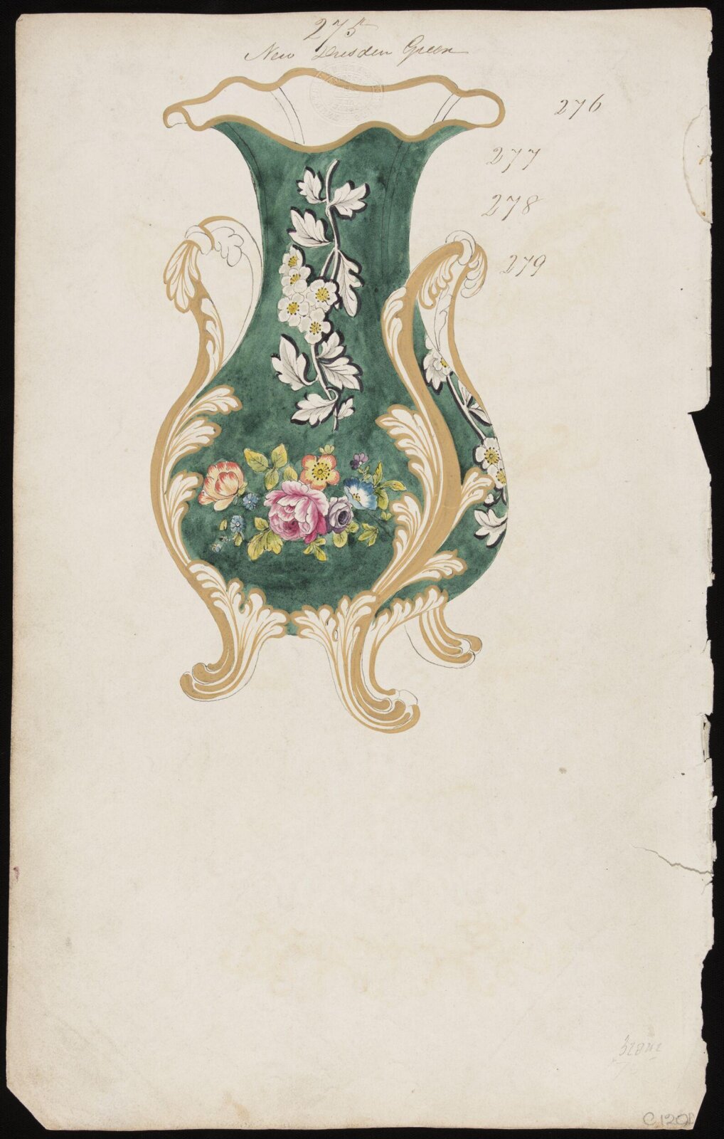 Drawing, H. & R. Daniel, 1820s