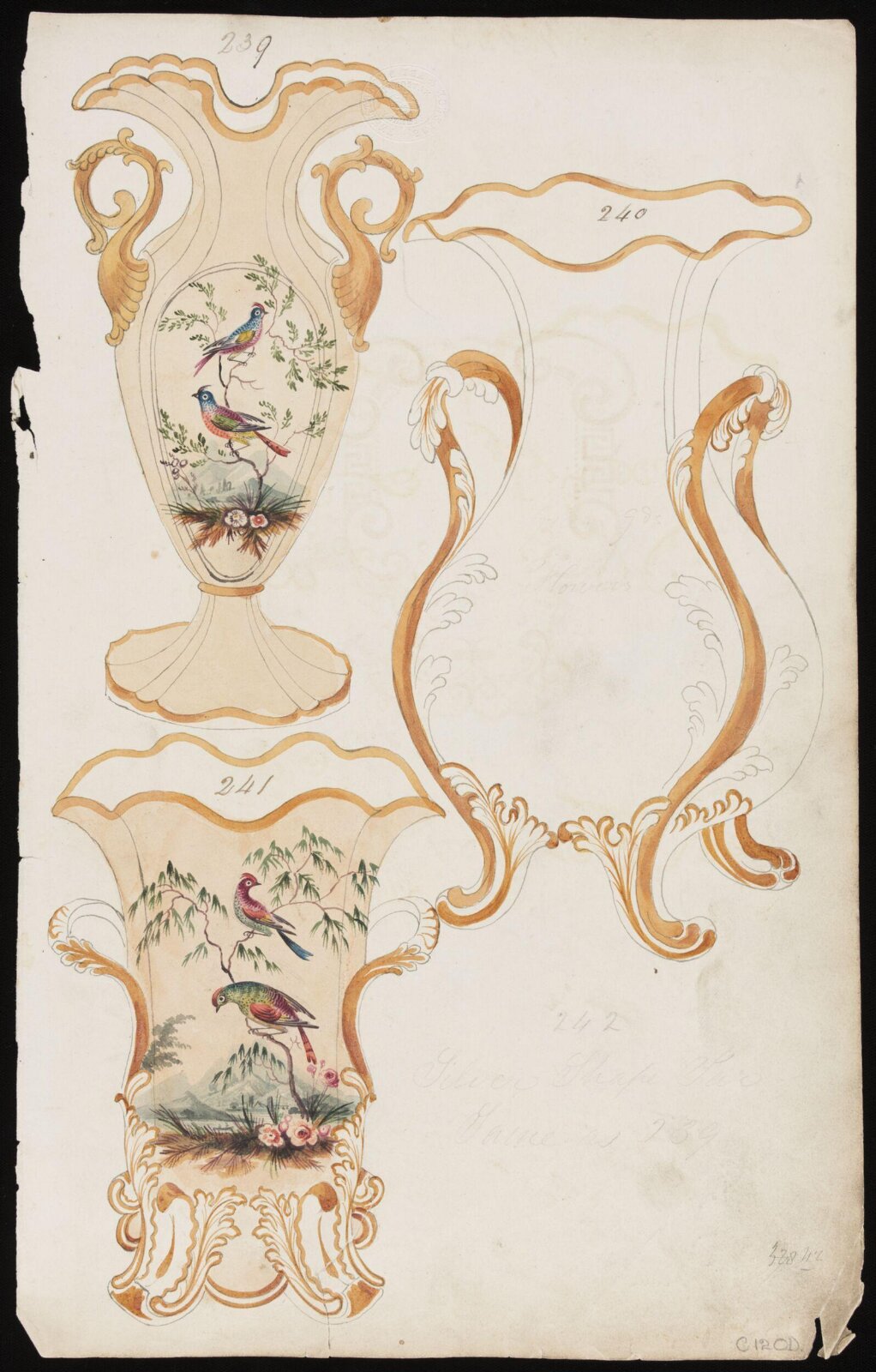 Drawing, H. & R. Daniel, 1820s