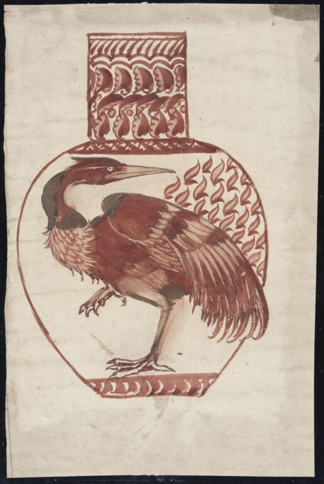 Drawing, William De Morgan, late 19th century