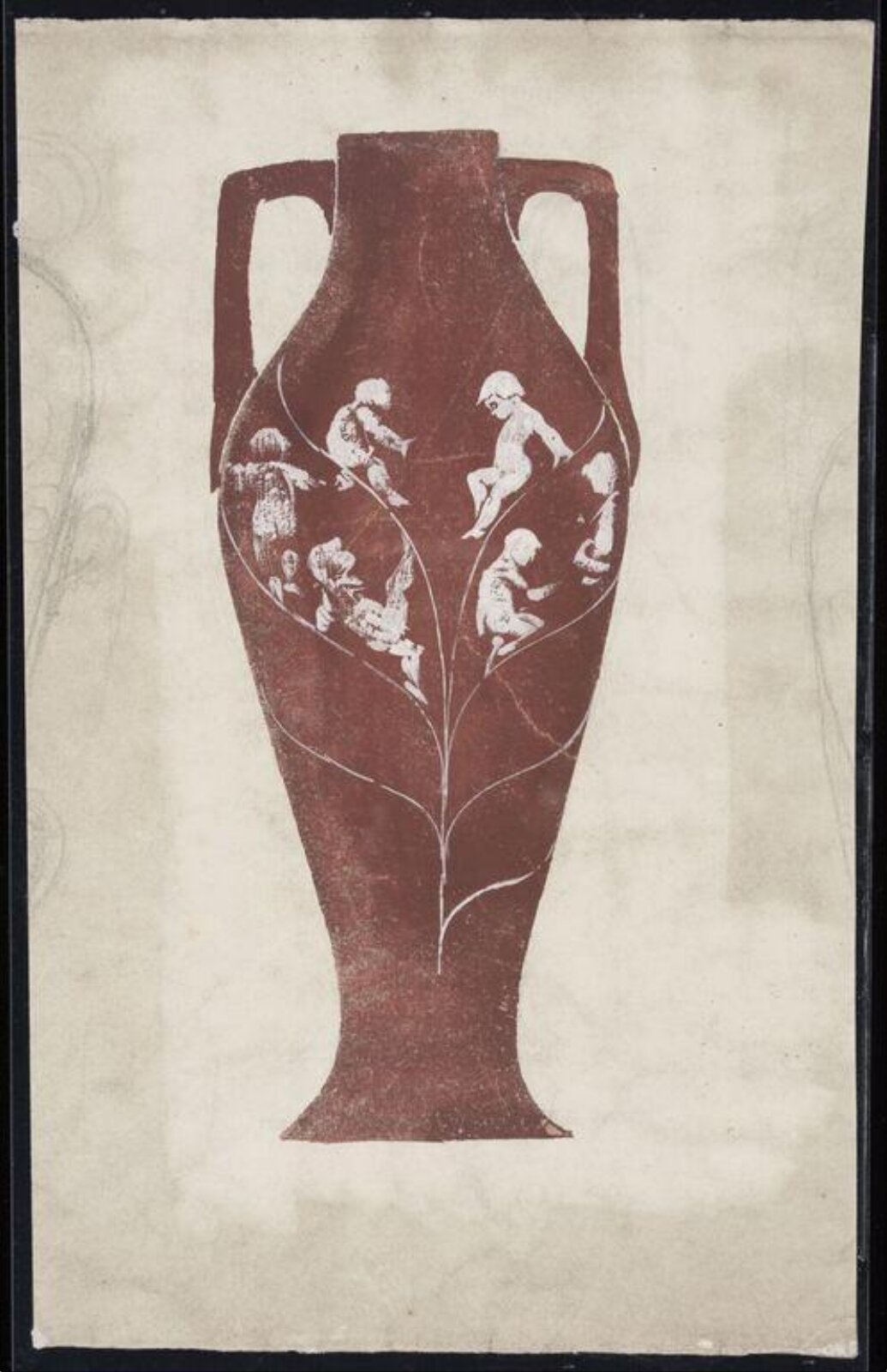 Drawing, William De Morgan, late 19th century