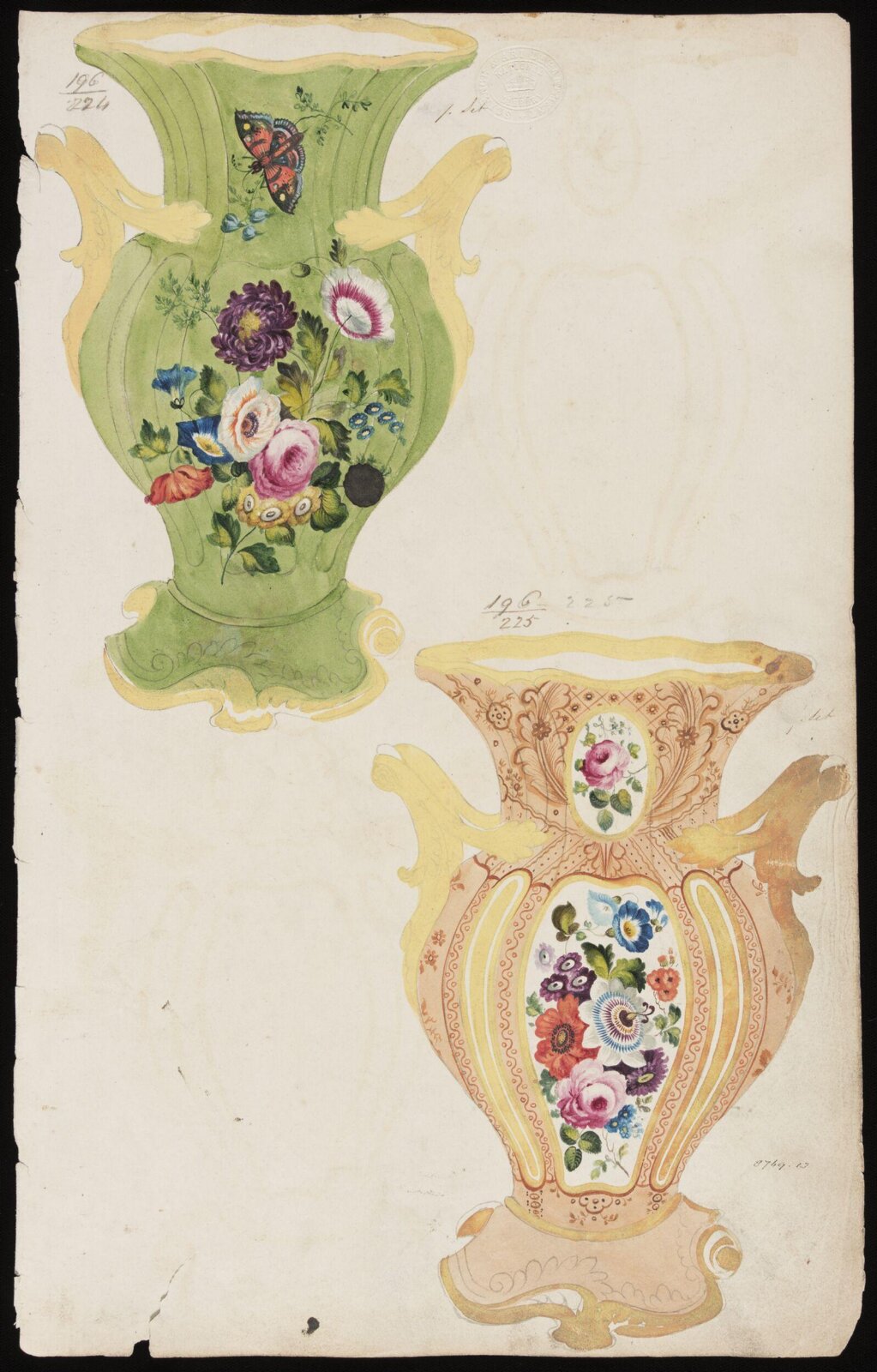 Drawing, H. & R. Daniel, 1820s