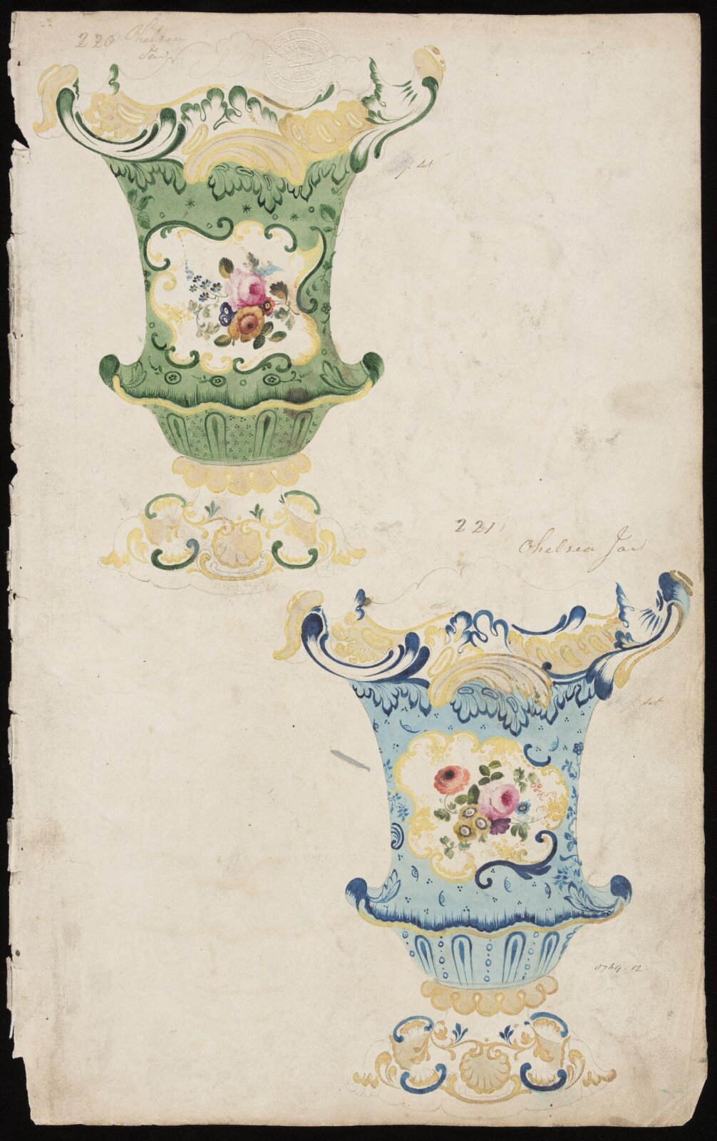 Drawing, H. & R. Daniel, 1820s