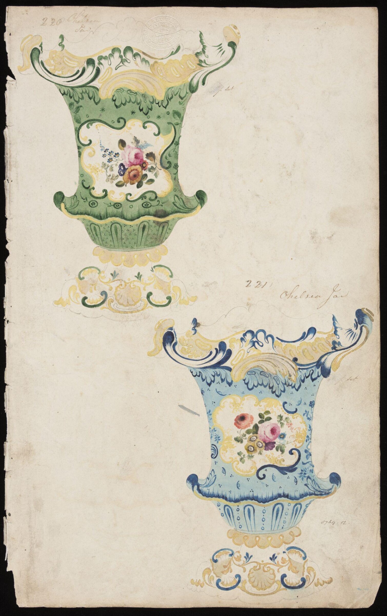 Drawing, H. & R. Daniel, 1820s