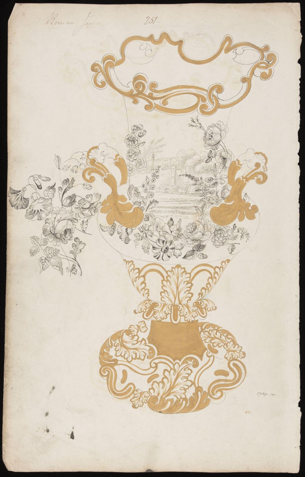 Drawing, H. & R. Daniel, 1820s