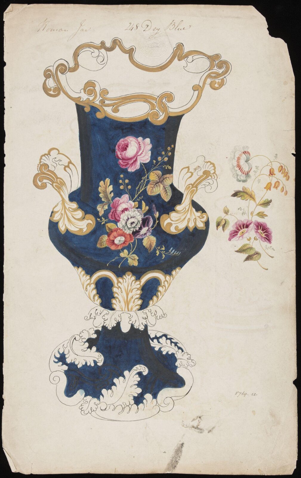 Drawing, H. & R. Daniel, 1820s