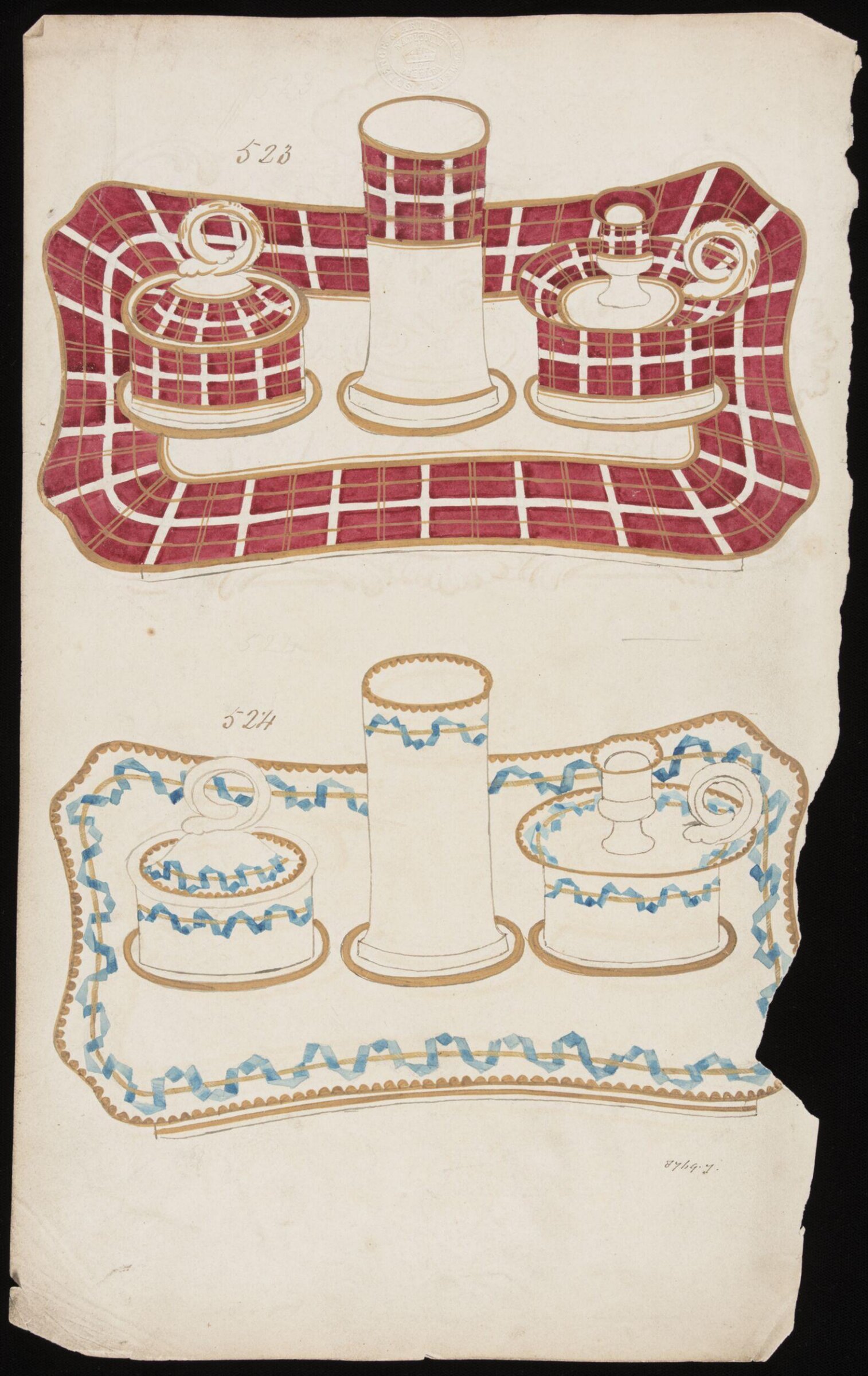 Drawing, H. & R. Daniel, 1820s