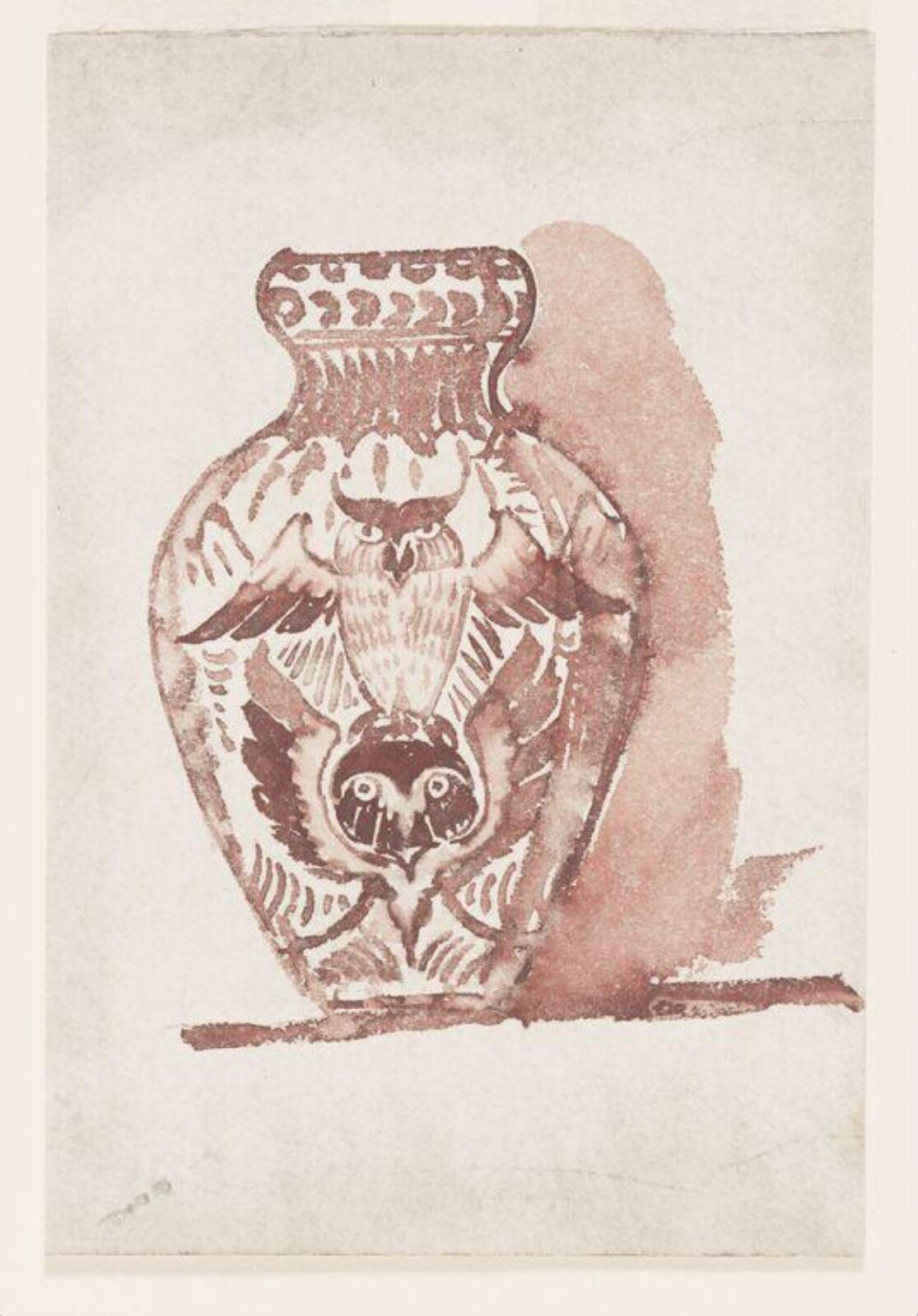 Drawing, William De Morgan, late 19th century