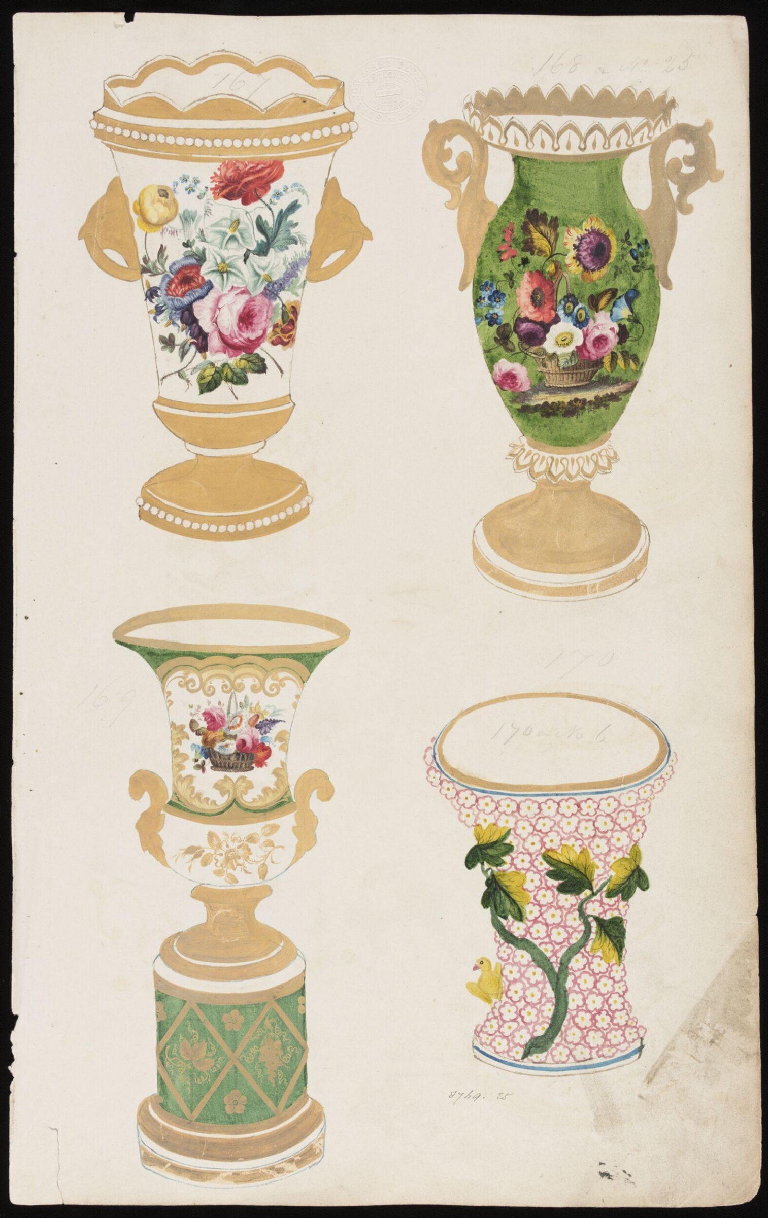 Drawing, H. & R. Daniel, 1820s