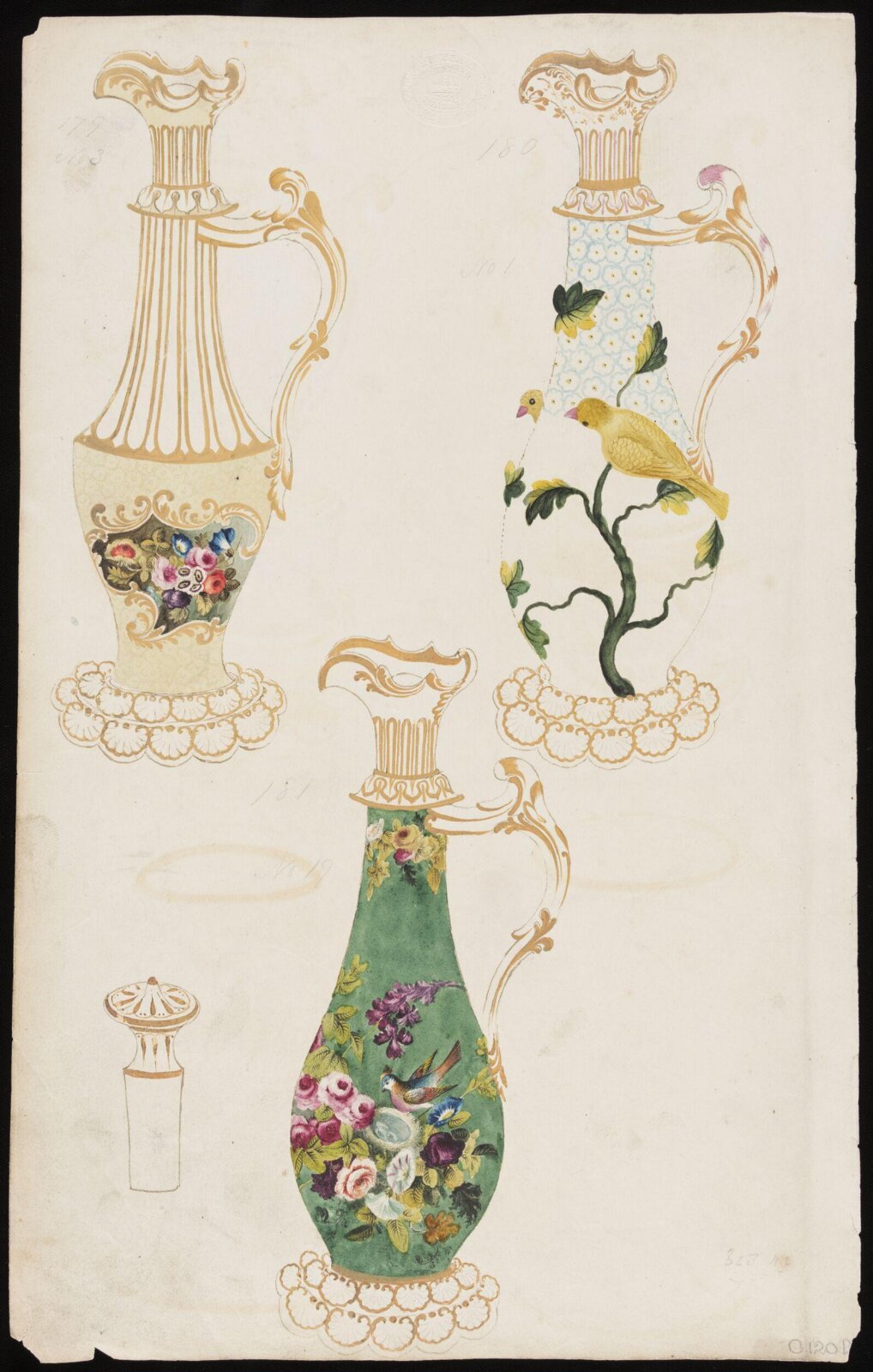 Drawing, H. & R. Daniel, 1820s