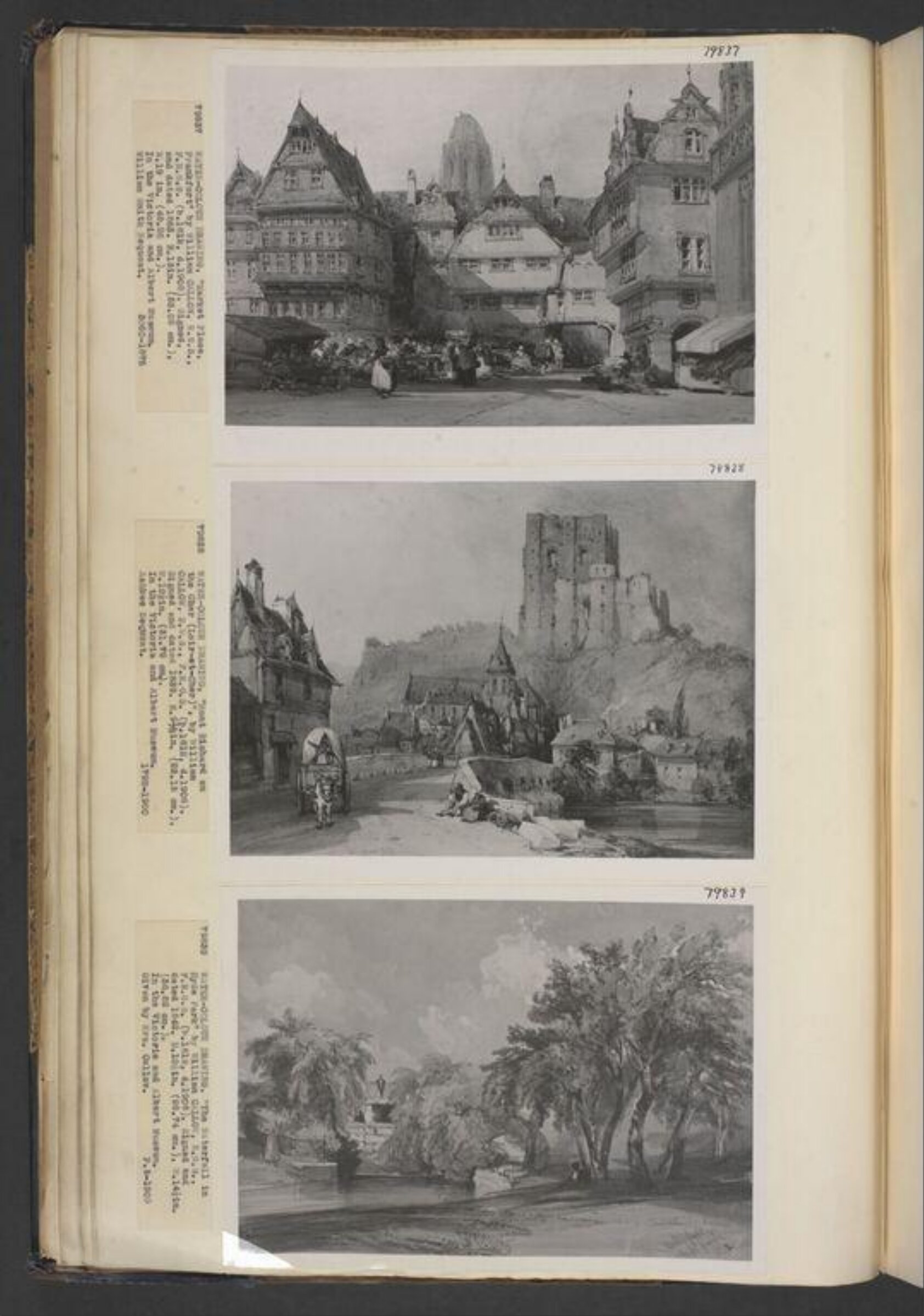 The waterfall in Hyde Park, Callow, 1842