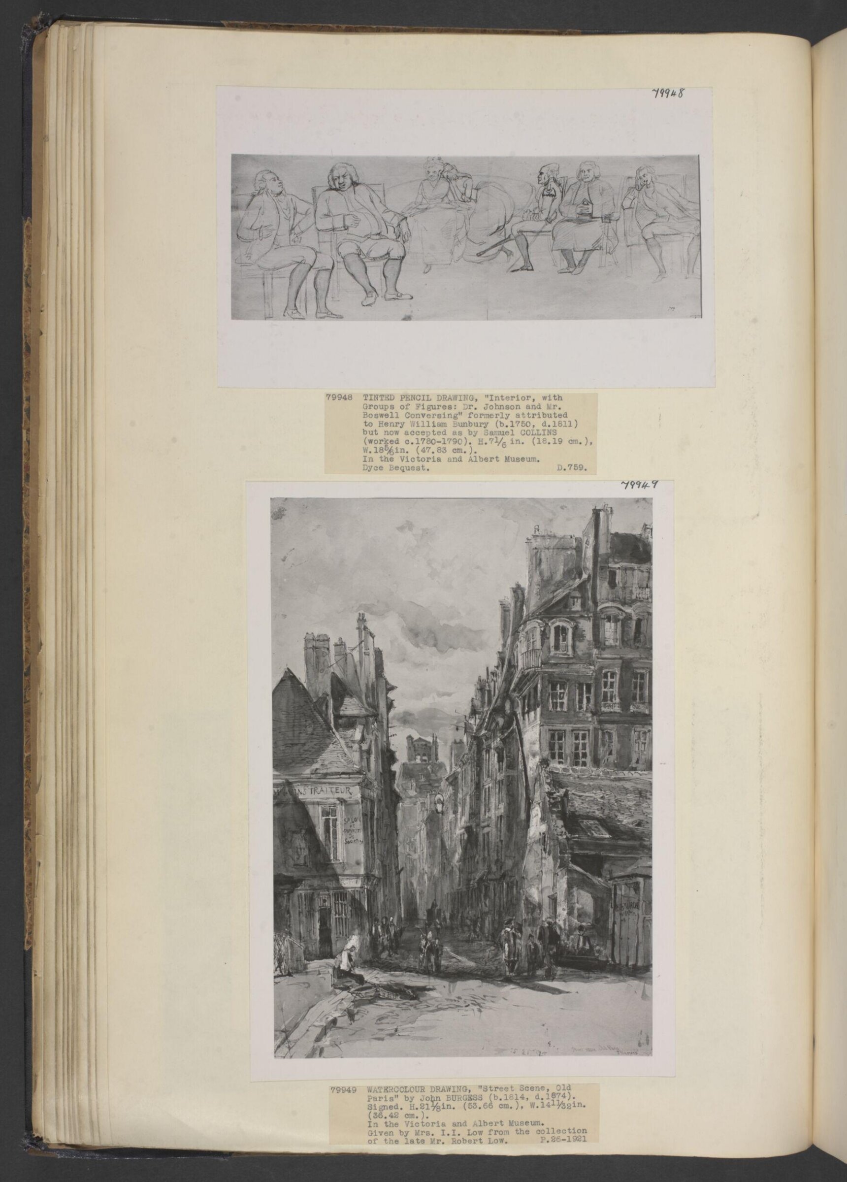 Street Scene, Old Paris, John Burgess, ca. 1835-1874