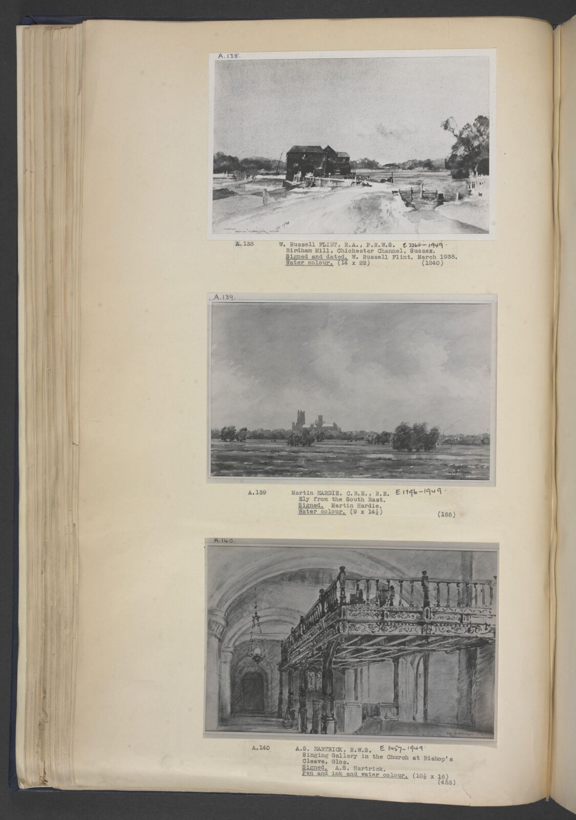 Birdham Mill, Chichester Channel, Flint, March 1938