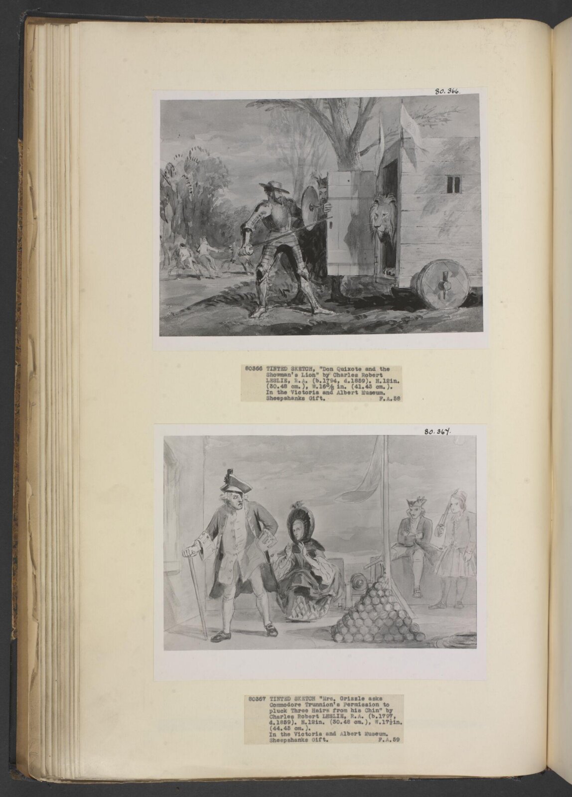 Scene from Peregrine Pickle, Charles Robert Leslie, early 19th century