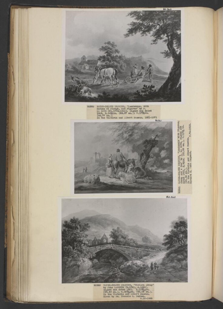 Landscape with Horses at Plough, and Figures top image