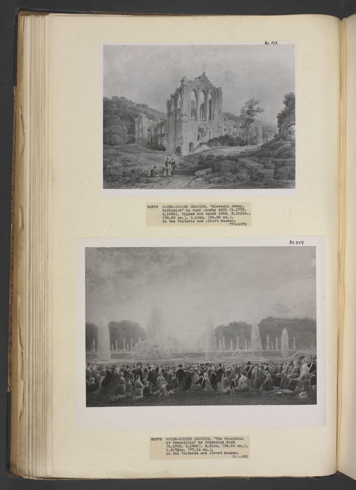 Fountains at Versailles, Frederick Nash, ca. early 19th century