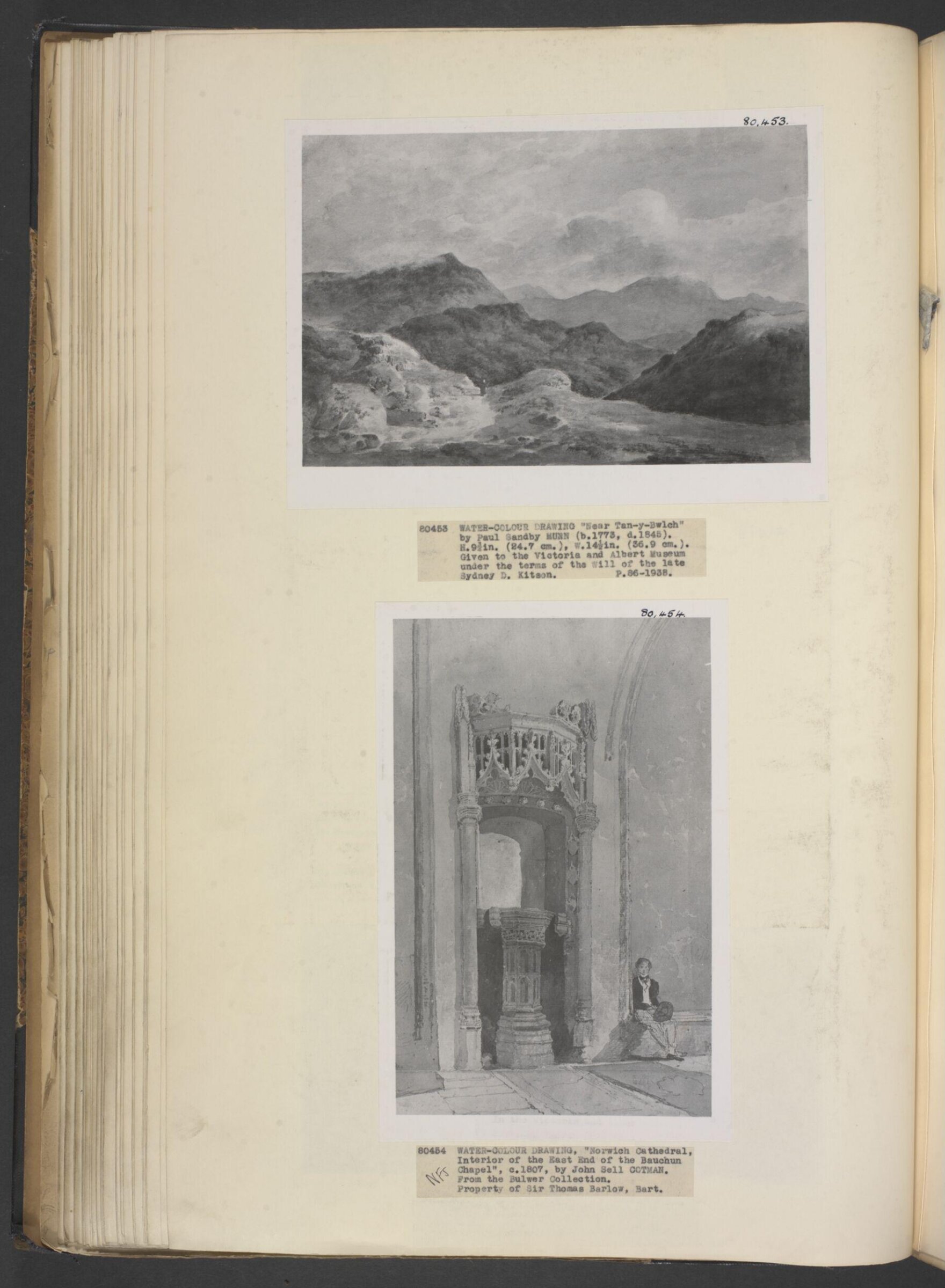 Near Tan-y-Bwlch, Paul Sandby Munn, ca. 1802