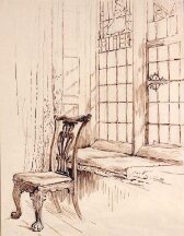 A window-seat and chair, Melford Hall thumbnail 2