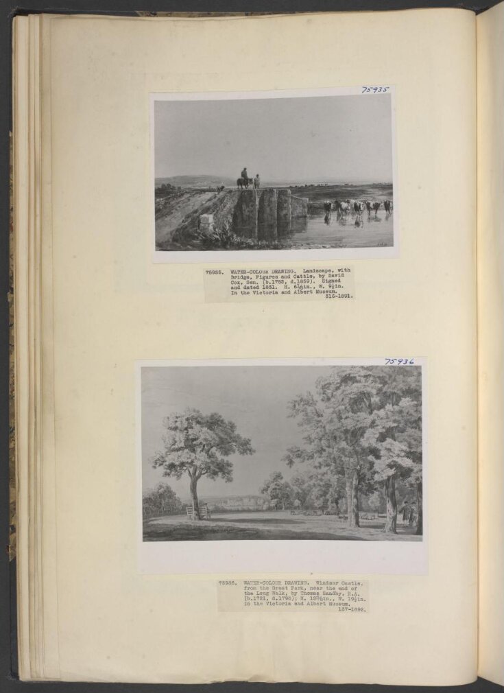 Landscape with Bridge, Figures and Cattle top image