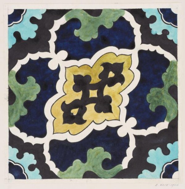 Drawing of Tile Decoration | Richmond, Ernest Tatham | V&A Explore The ...
