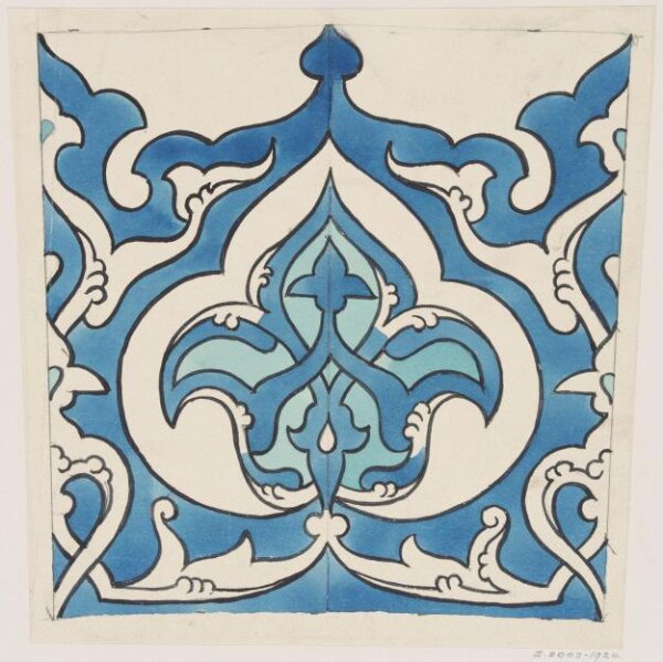 Drawing of Tile Decoration | Richmond, Ernest Tatham | V&A Explore The ...