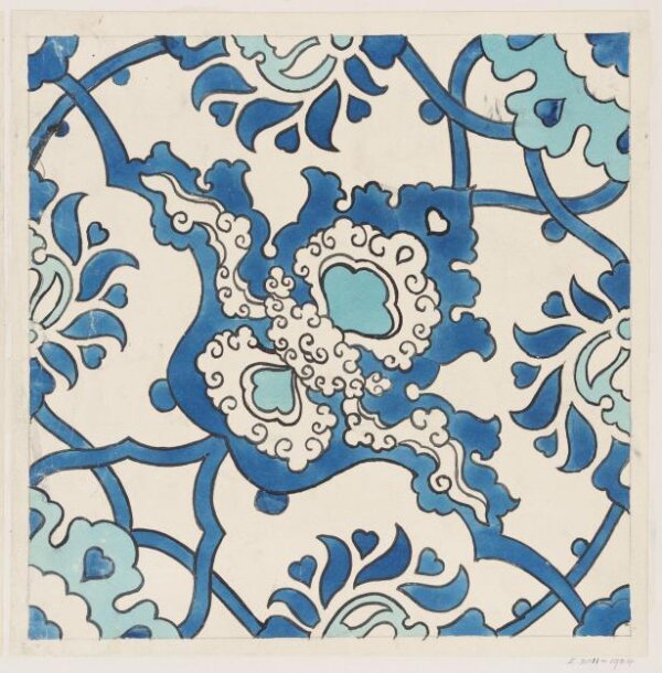 Drawing of Tile Decoration | Richmond, Ernest Tatham | V&A Explore The ...