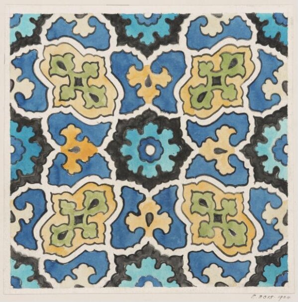 Drawing of Tile Decoration | Richmond, Ernest Tatham | V&A Explore The ...