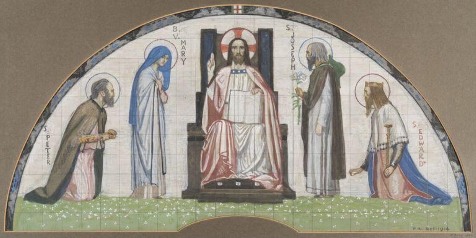 Christ Enthroned, Robert Anning Bell, 1914