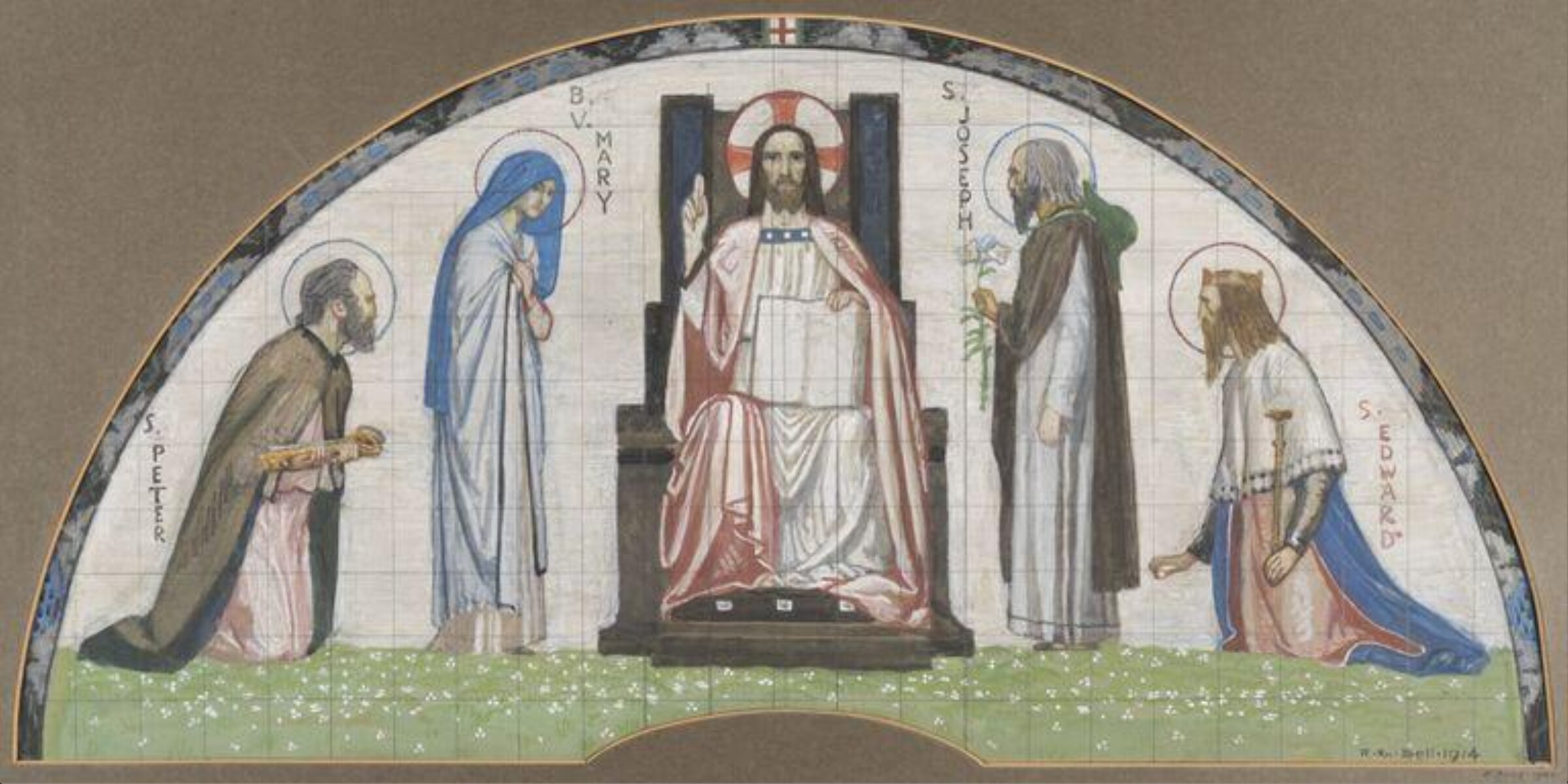 Christ Enthroned, Robert Anning Bell, 1914