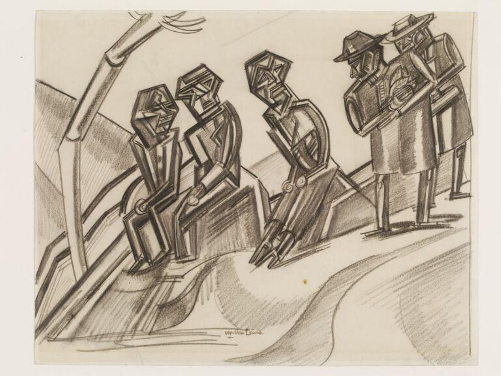 Two Missionaries, Percy Wyndham Lewis, 1917