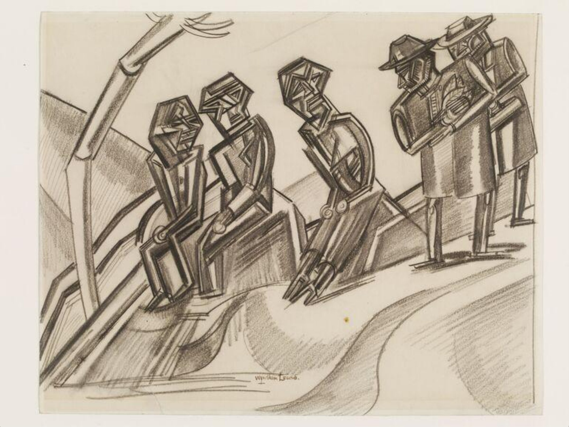 Two Missionaries, Percy Wyndham Lewis, 1917