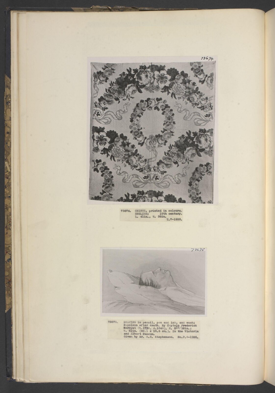 Napoleon after death, Marryat, ca. 1821