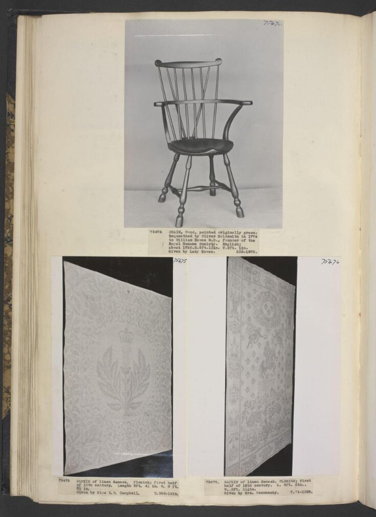 Oliver Goldsmith's chair top image
