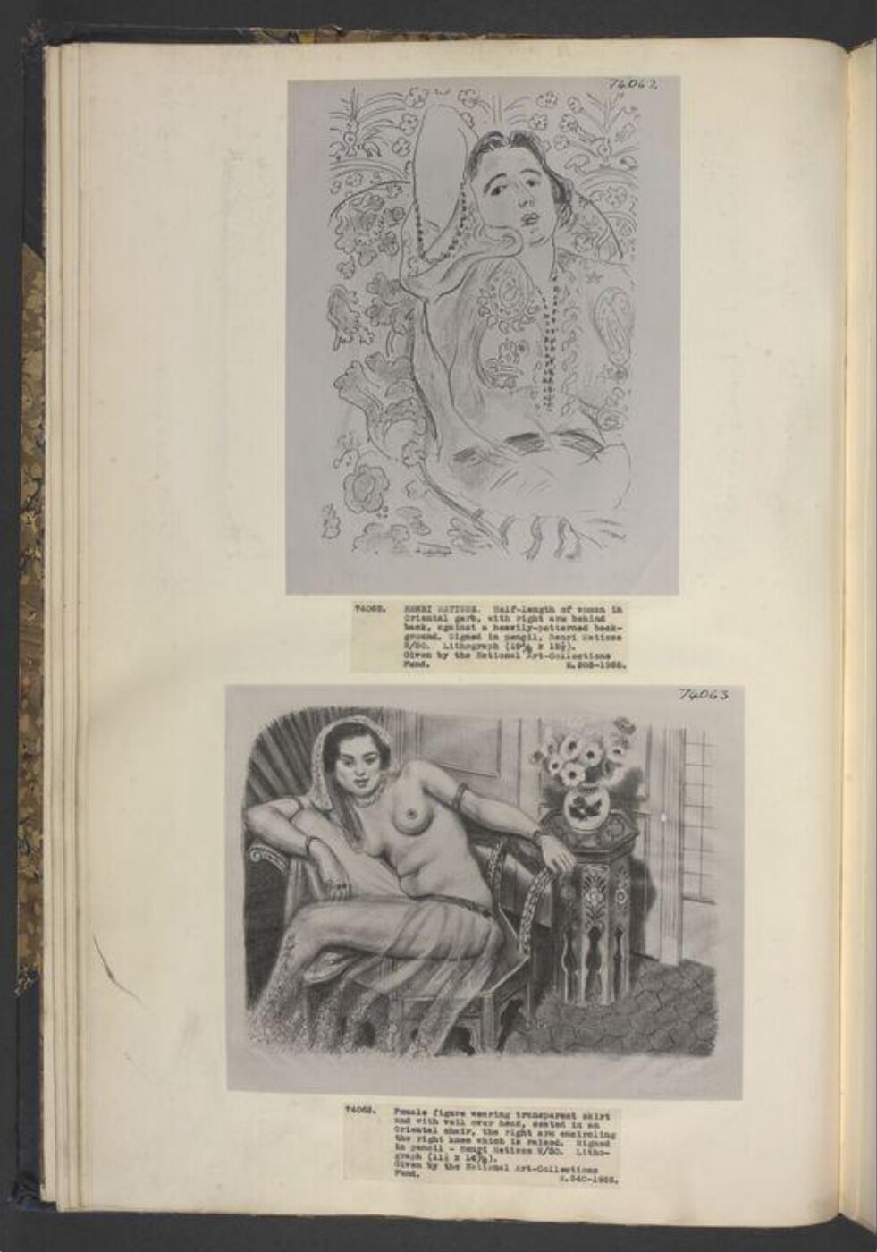 Henri Matisse, Indoue à la jupe de voile