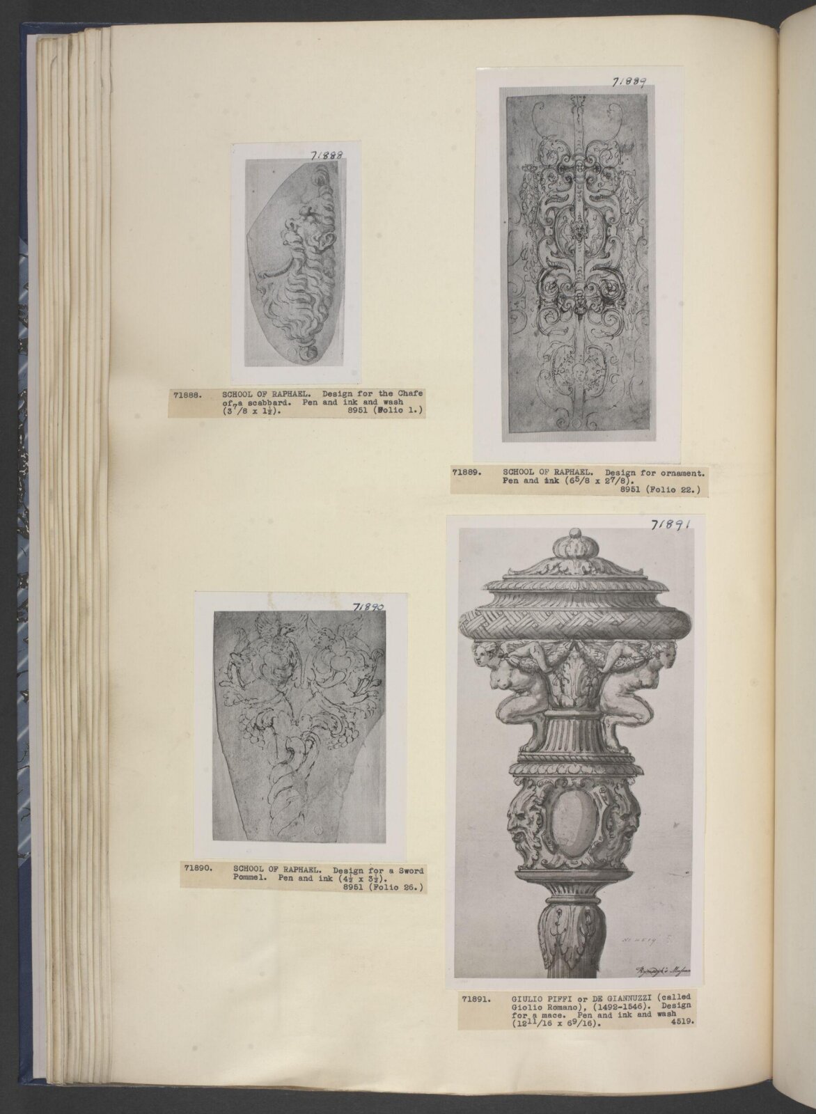 Drawing, Giulio Romano, 17th century