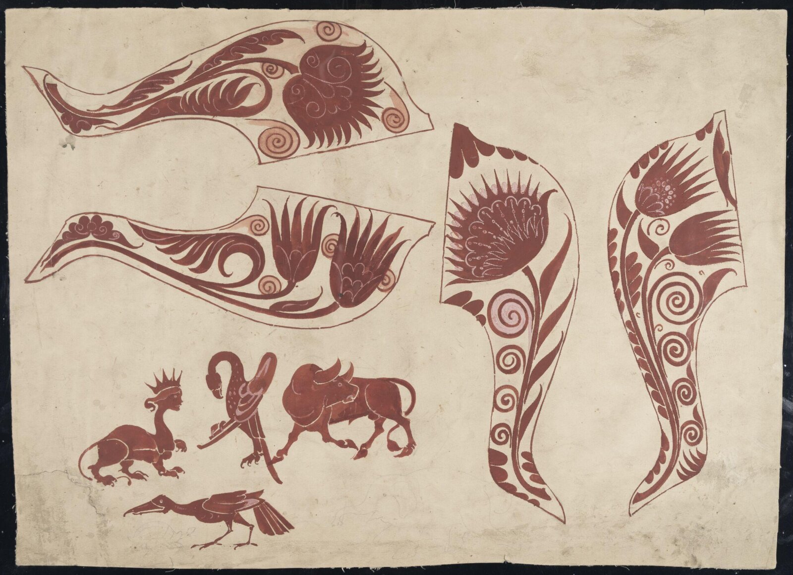 Drawing, William De Morgan, late 19th century