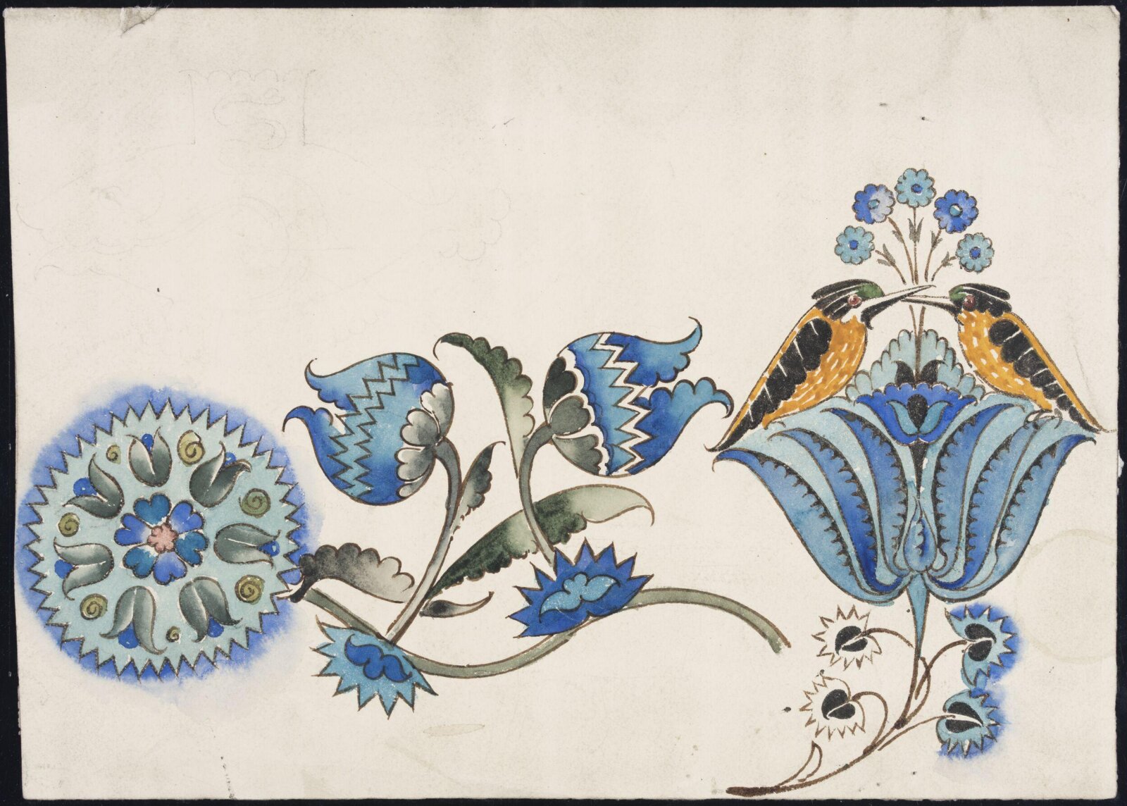 Drawing, William De Morgan, late 19th century