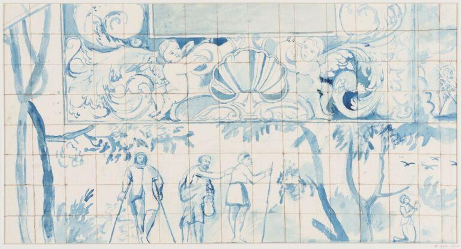 Drawing, F.M. Hornby, c. 1909