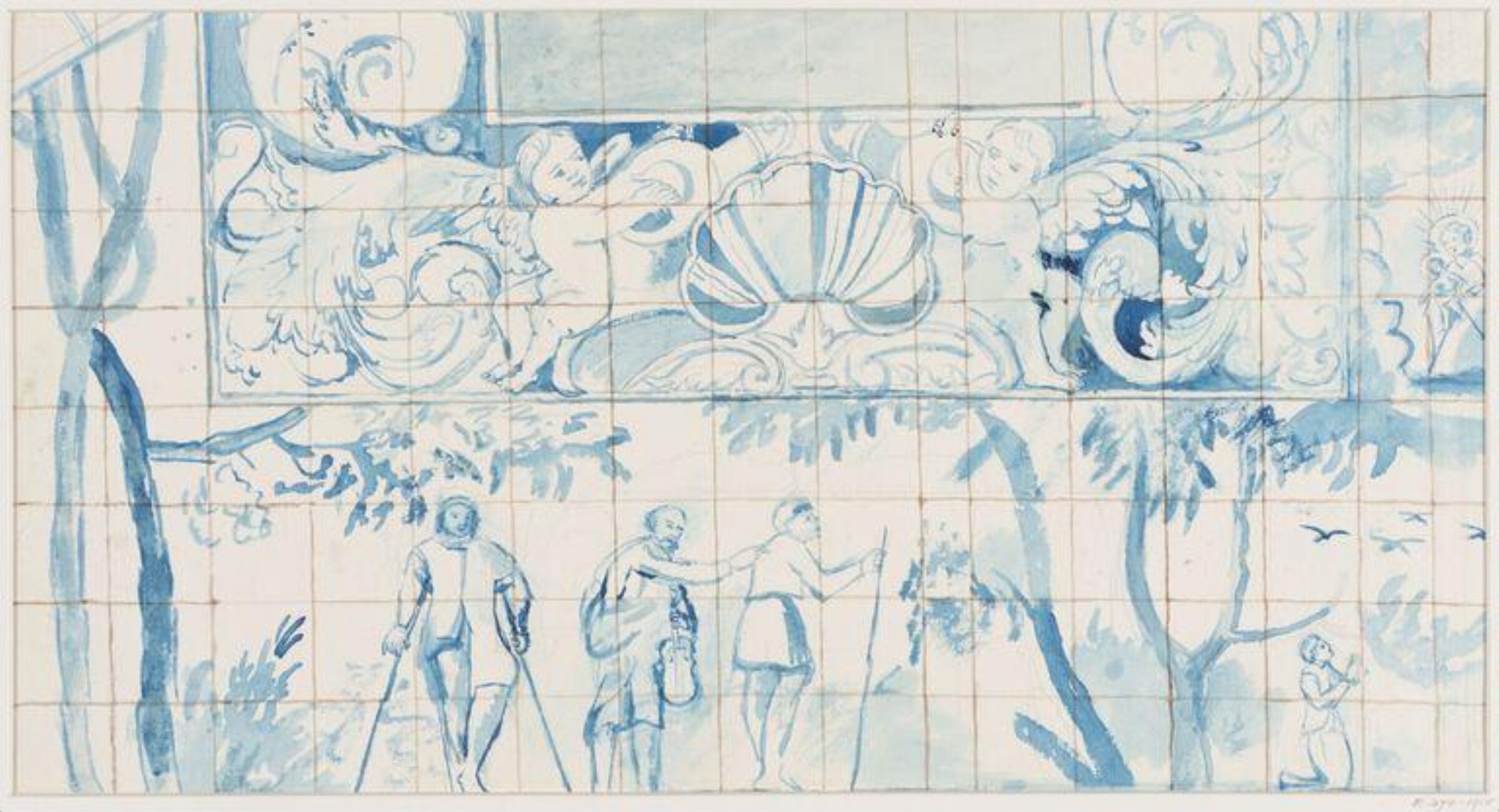 Drawing, F.M. Hornby, c. 1909